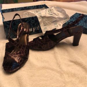 Open toe leather